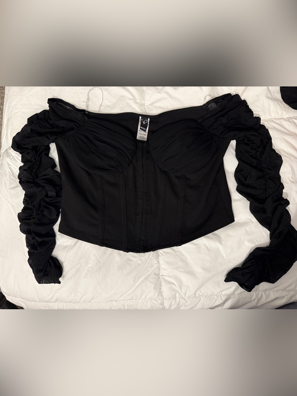Black Bustier Corset Top